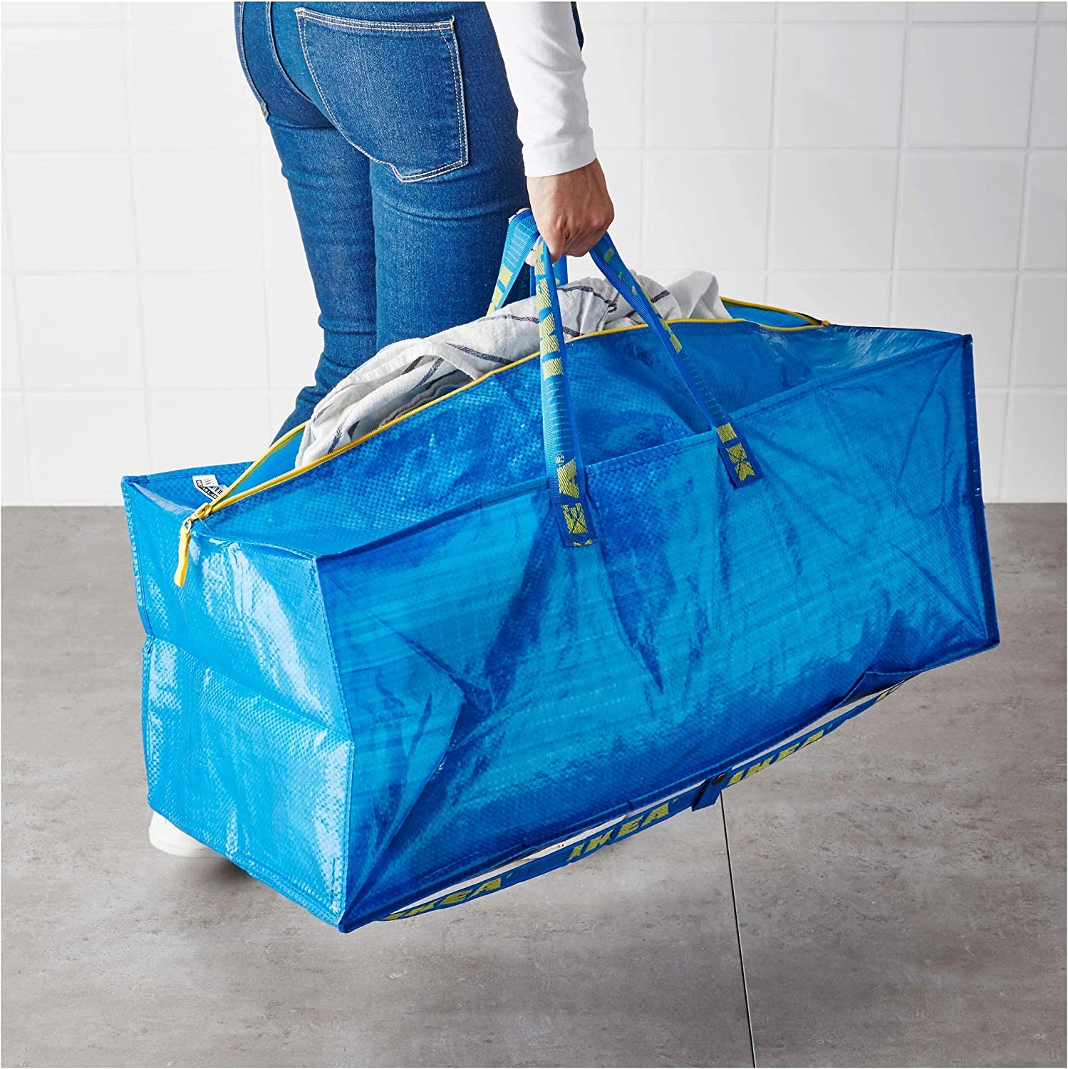 IKEA® 901.491.48 FRAKTA Storage Bag for Cart, blue 20 gallon, 3-Pack