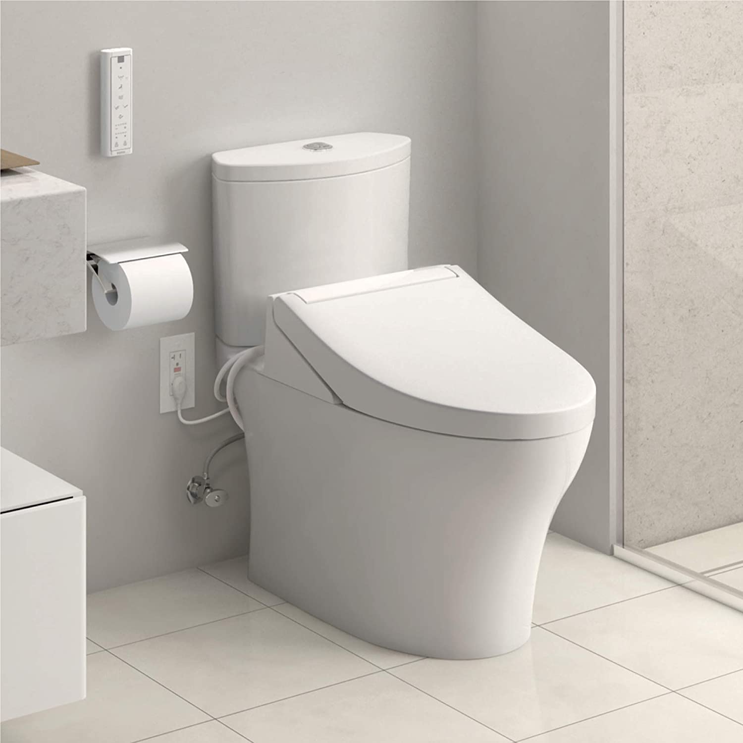 TOTO SW3084#01 WASHLET® C5 - ELONGATED, Cotton White