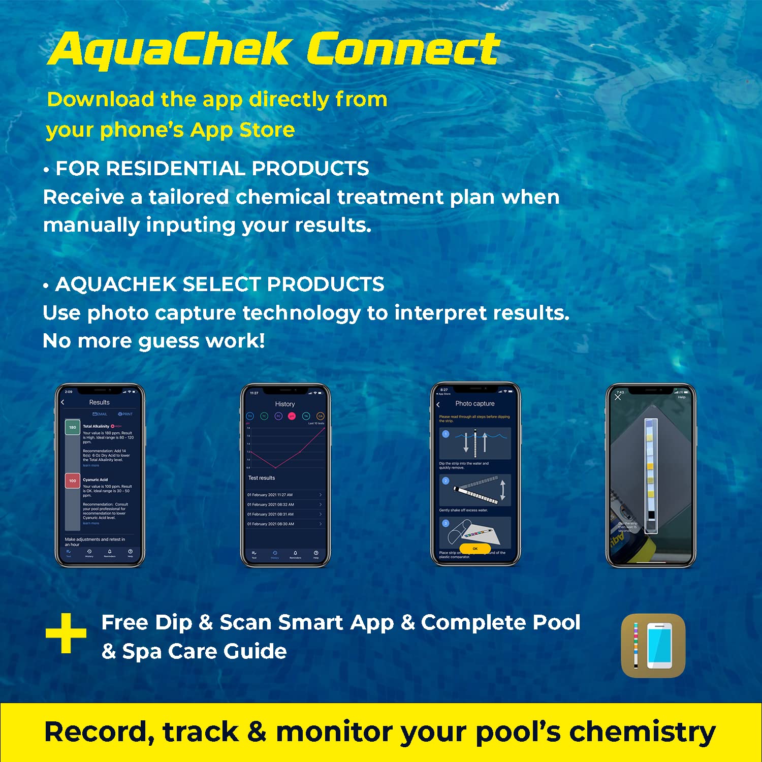 AquaChek® Silver 7-in-1 Test Strips, 100 Strips