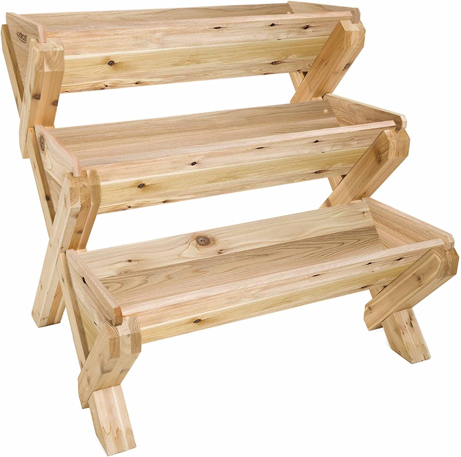 cedarcraft® Cascading Cedar Planter - 3 Tier