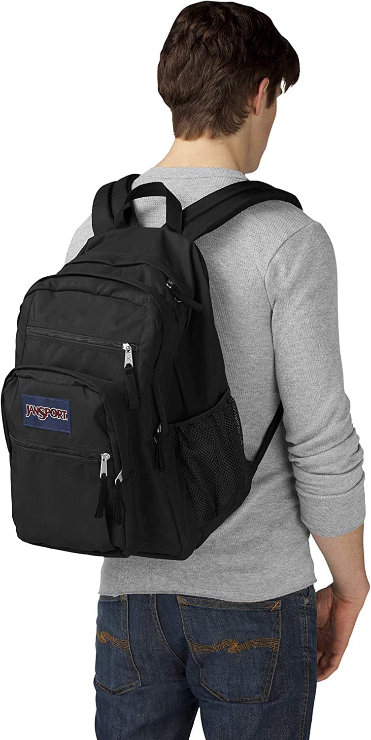 JanSport® BIG STUDENT, Black Logo Blue