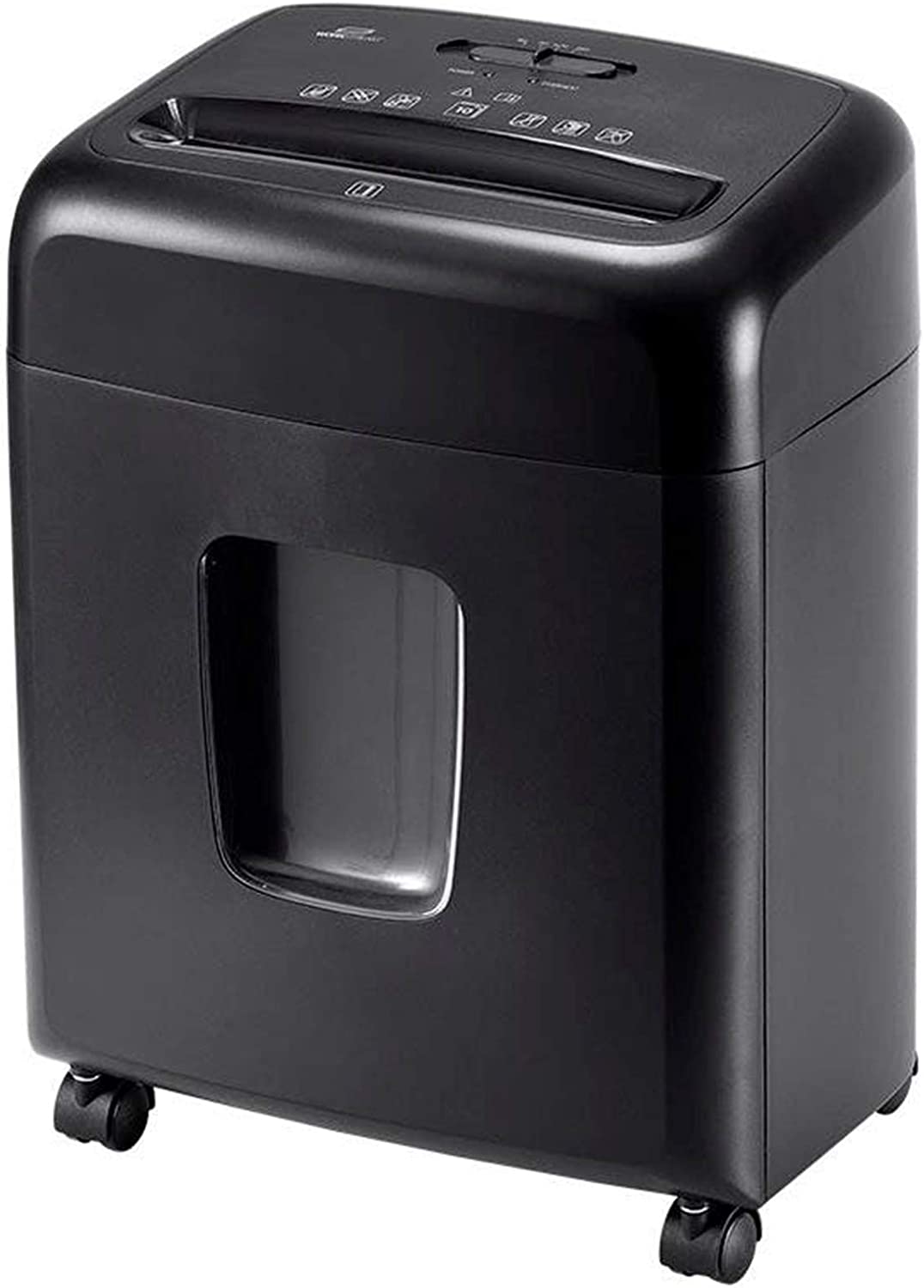 Workstream by Monoprice 138765 Compact 10-Sheet Crosscut Paper and Credit Card Shredder with 15L Pullout Bin, Black