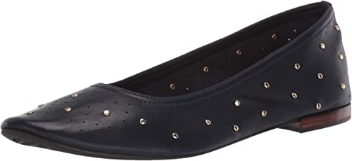 AEROSOLES SHELLEY Women's Ballet Flat, Navy Leather