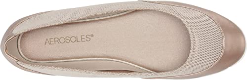 AEROSOLES GET SMART Women's Ballet, Gold Combo