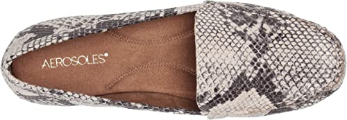 AEROSOLES OVER DRIVE Women's Loafer, Snake Print