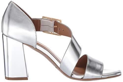 AEROSOLES Women's Lenox Heeled Sandal, 10.5,Silver Metallic