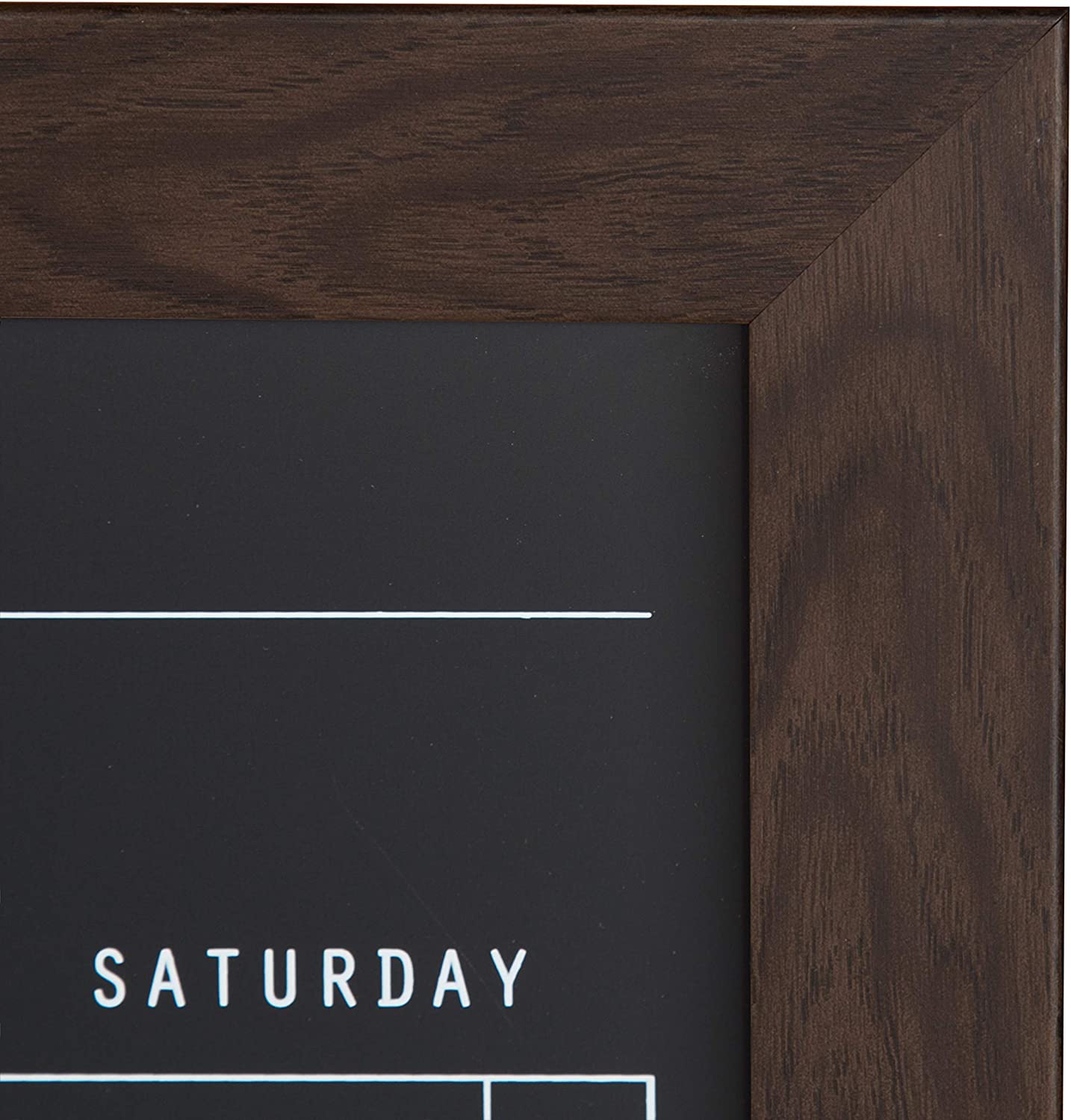 DesignOvation Magnetic Monthly Calendar, Walnut Brown