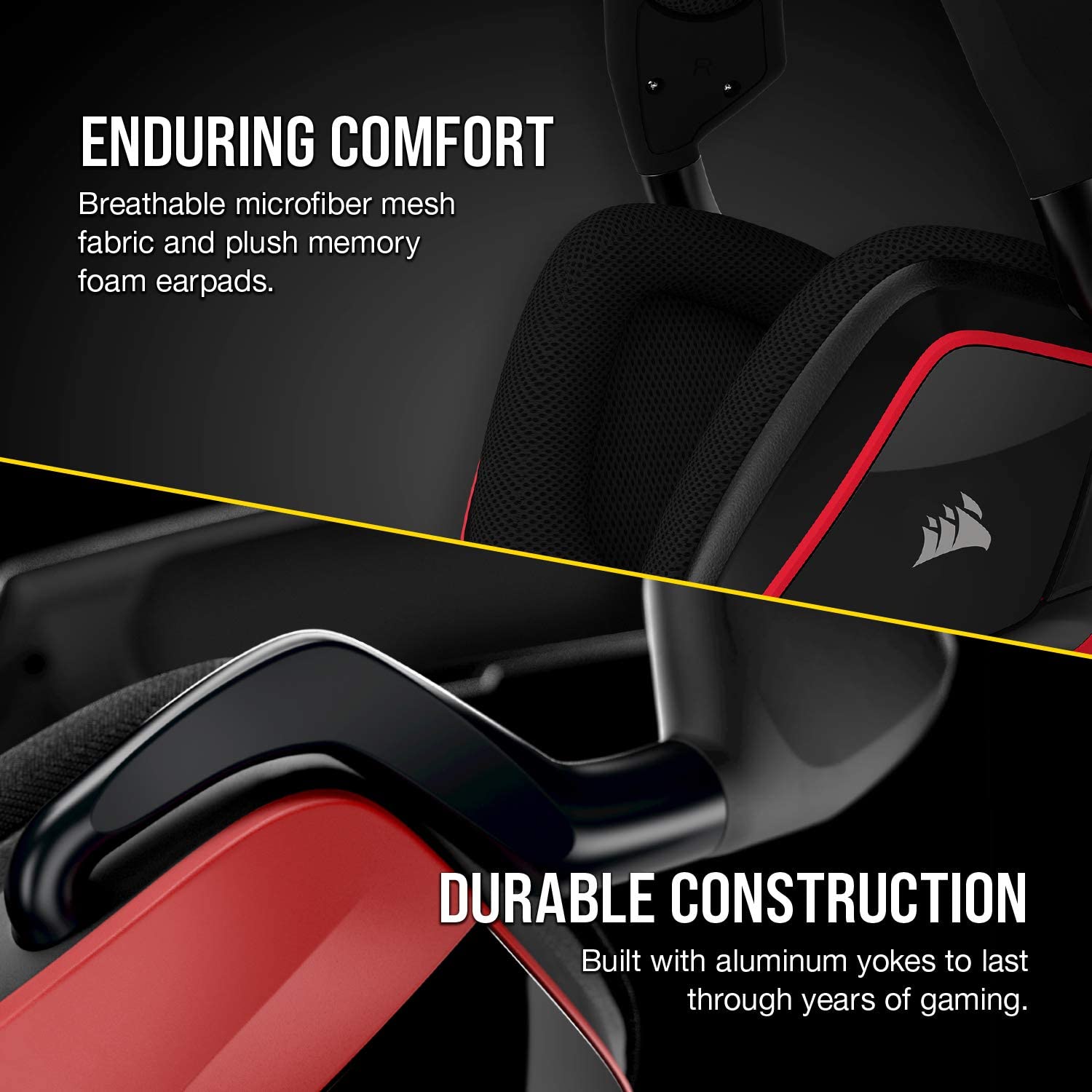 CORSAIR VOID ELITE SURROUND Premium Gaming Headset with 7.1 Surround Sound — Cherry