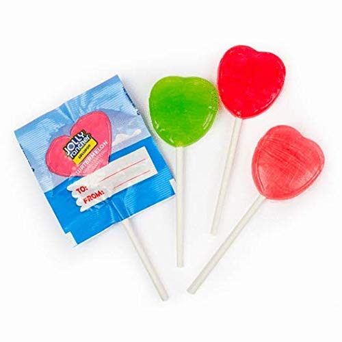 TUNDRAS 20 pcs JOLLY RANCHER Heart Shaped Lollipops