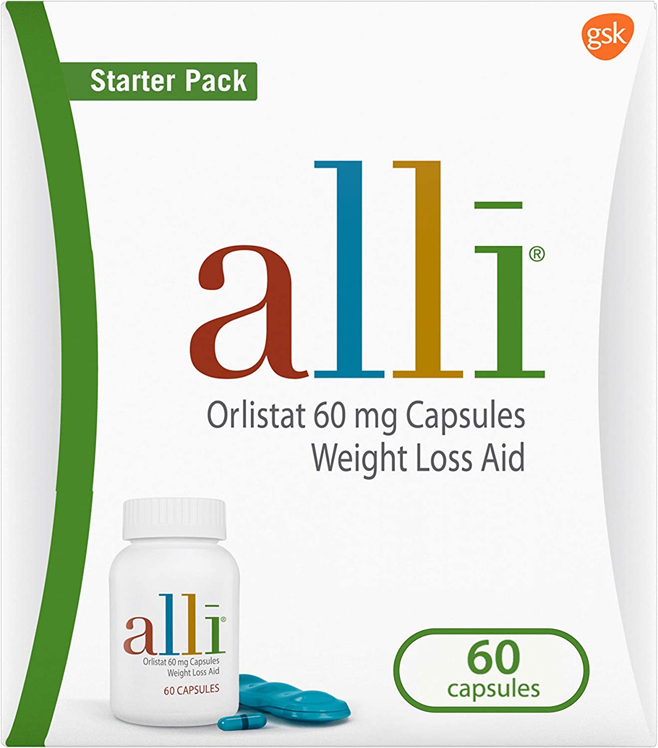 alli® Weight Loss Aid, 60 Capsules