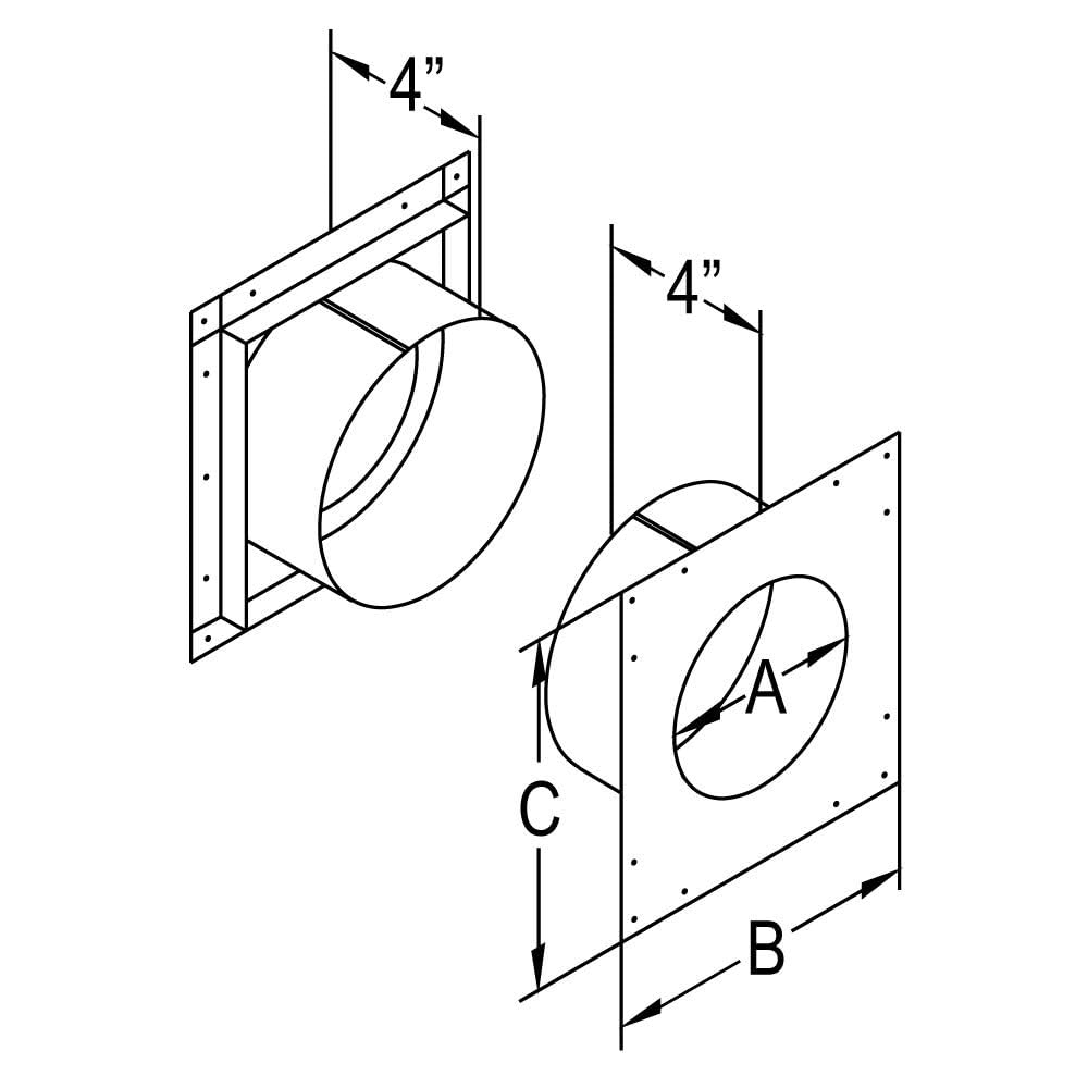 DuraVent® Wall Thimble - Small, 58DVA-WTS