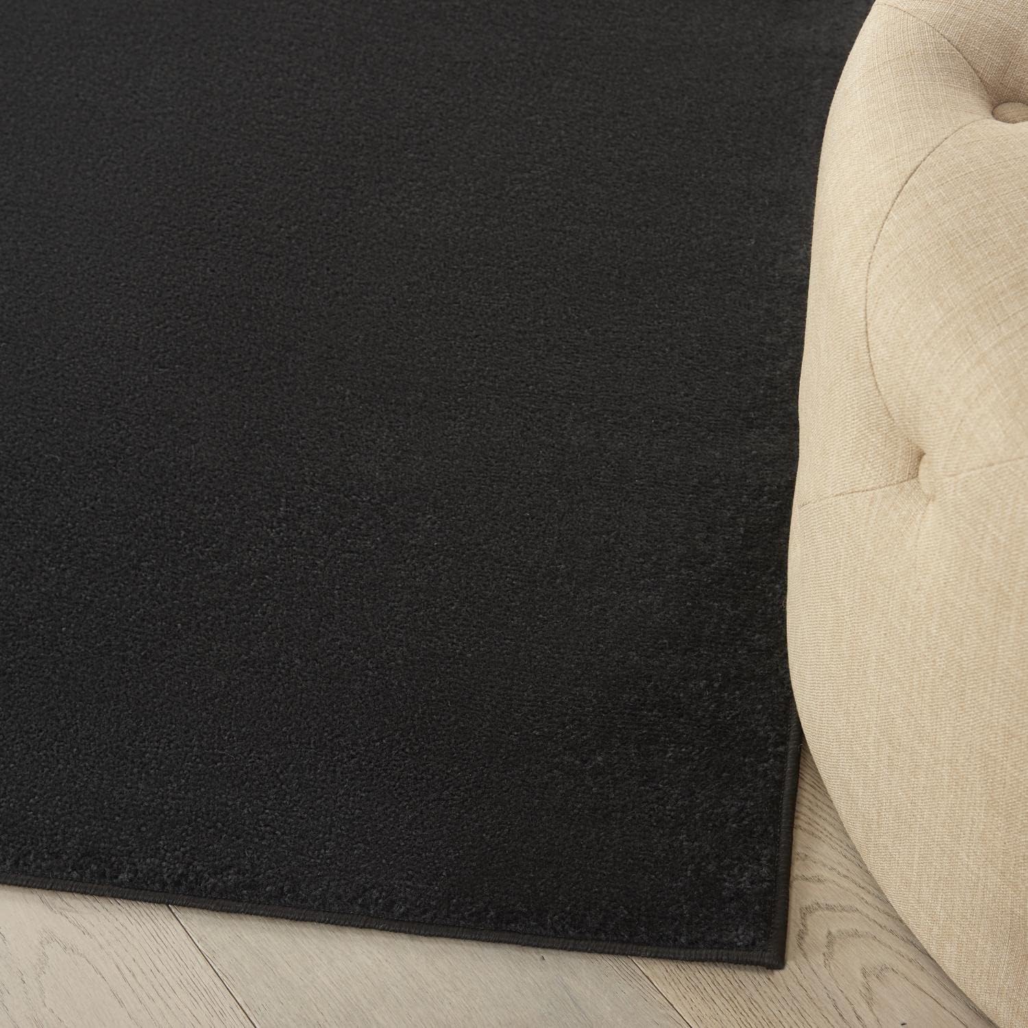 Nourison™  Black  Area Rug,square, 7'