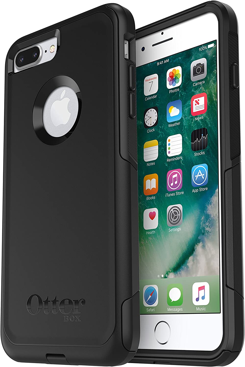 OTTERBOX iPhone 8 Plus/7 Plus Case Commuter Series, Black