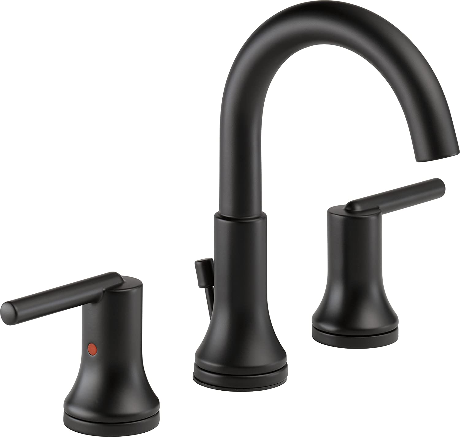 DELTA® 3559-BLMPU-DST TRINSIC® Two Handle Widespread Bathroom Faucet In Matte Black