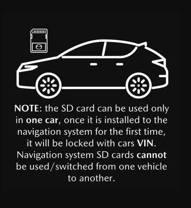 GENERIC TD2K 66 EZ1 Navigation SD Card Map for Mazda 3, USA/CAN/MEX