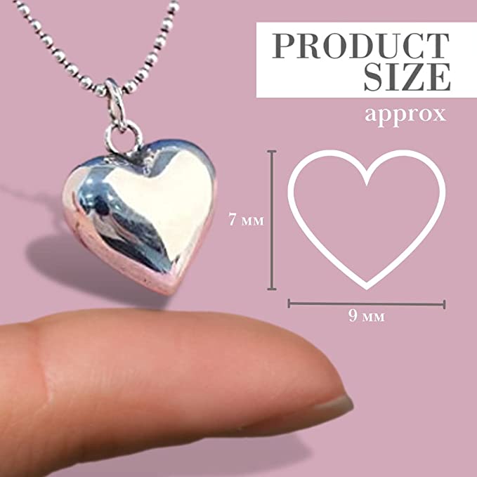 0.32 oz .925 Silver Pendant Small Heart