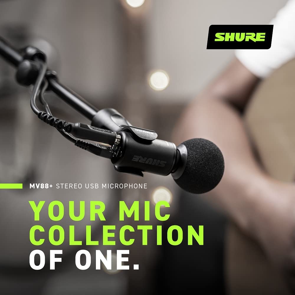 SHURE MV88+ STEREO USB MICROPHONE