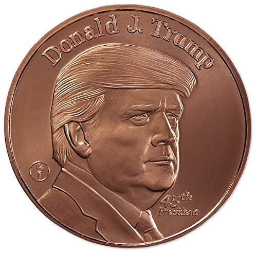 DONALD TRUMP 45th President,Coin Pure Copper, 1 oz