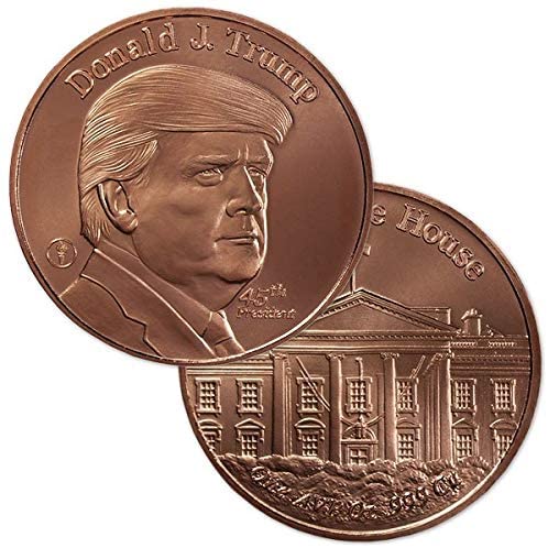 DONALD TRUMP 45th President,Coin Pure Copper, 1 oz