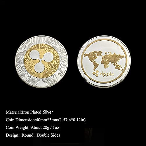 Ripple Commemorative Coin with Protective Cover, Silver Alloy