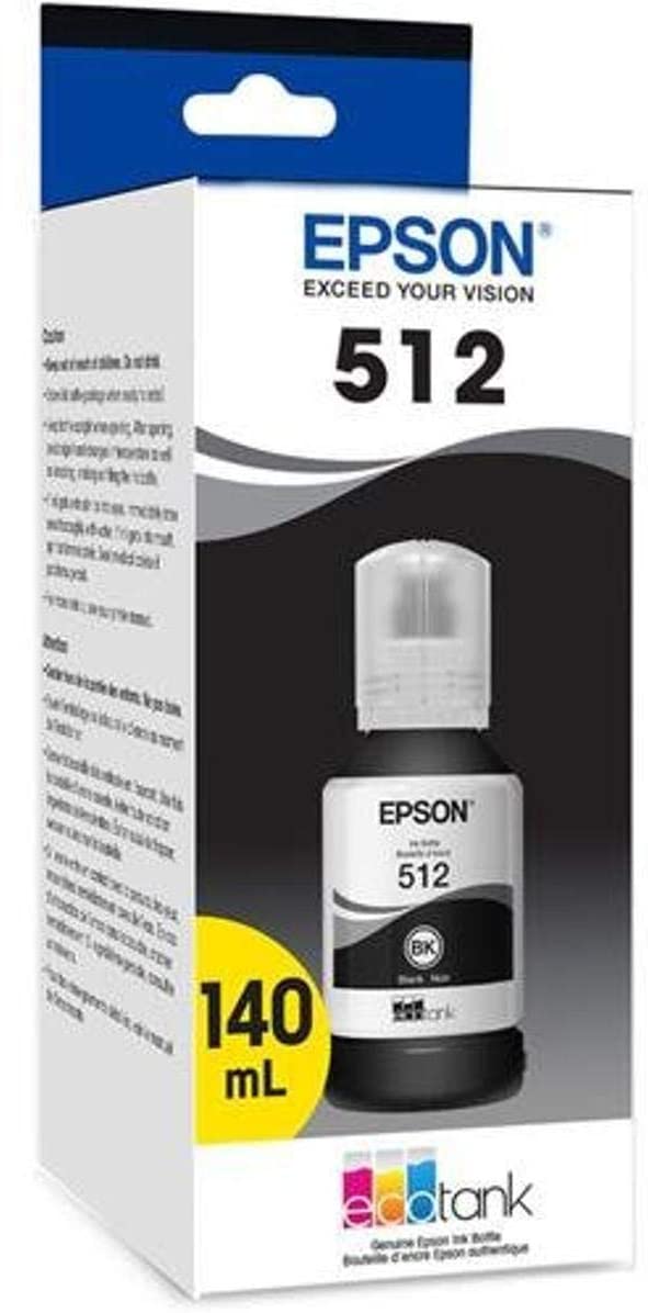 EPSON® 512 Black Ink Bottle, T512020-S