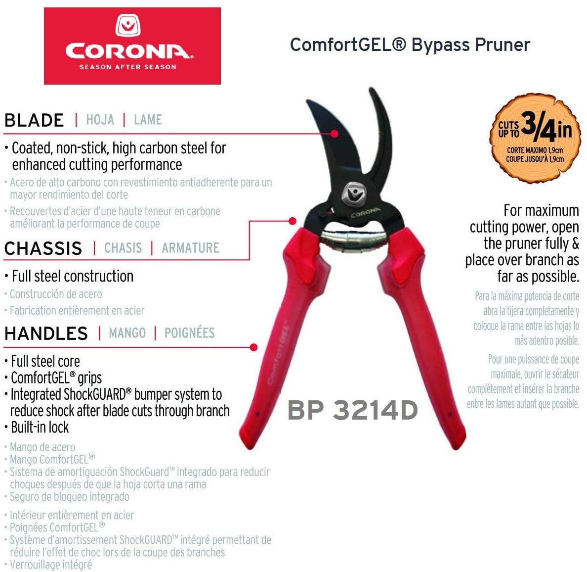 CORONA® ComfortGEL® Bypass Pruner