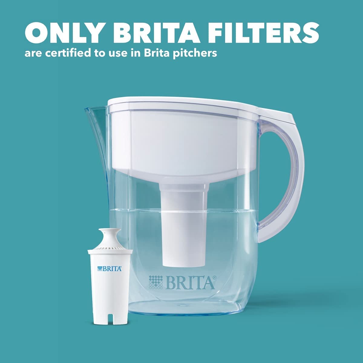 BRITA® Standard Pitcher and Dispenser Replacement Filters, 2-Pack