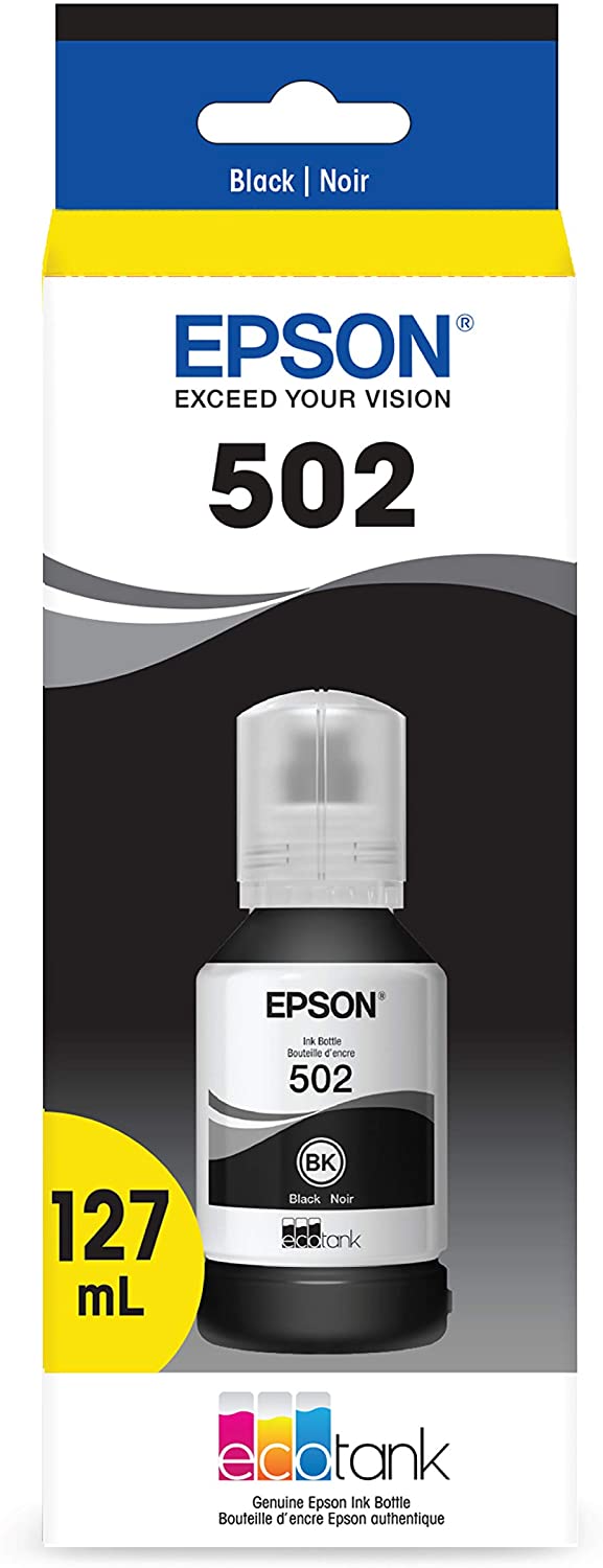 EPSON® T502, Black Ink Bottle, T502120-S