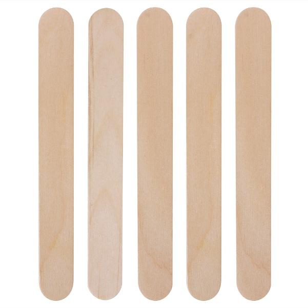 Dukal 100 pcs Large Wax Applicator Sticks, 6"