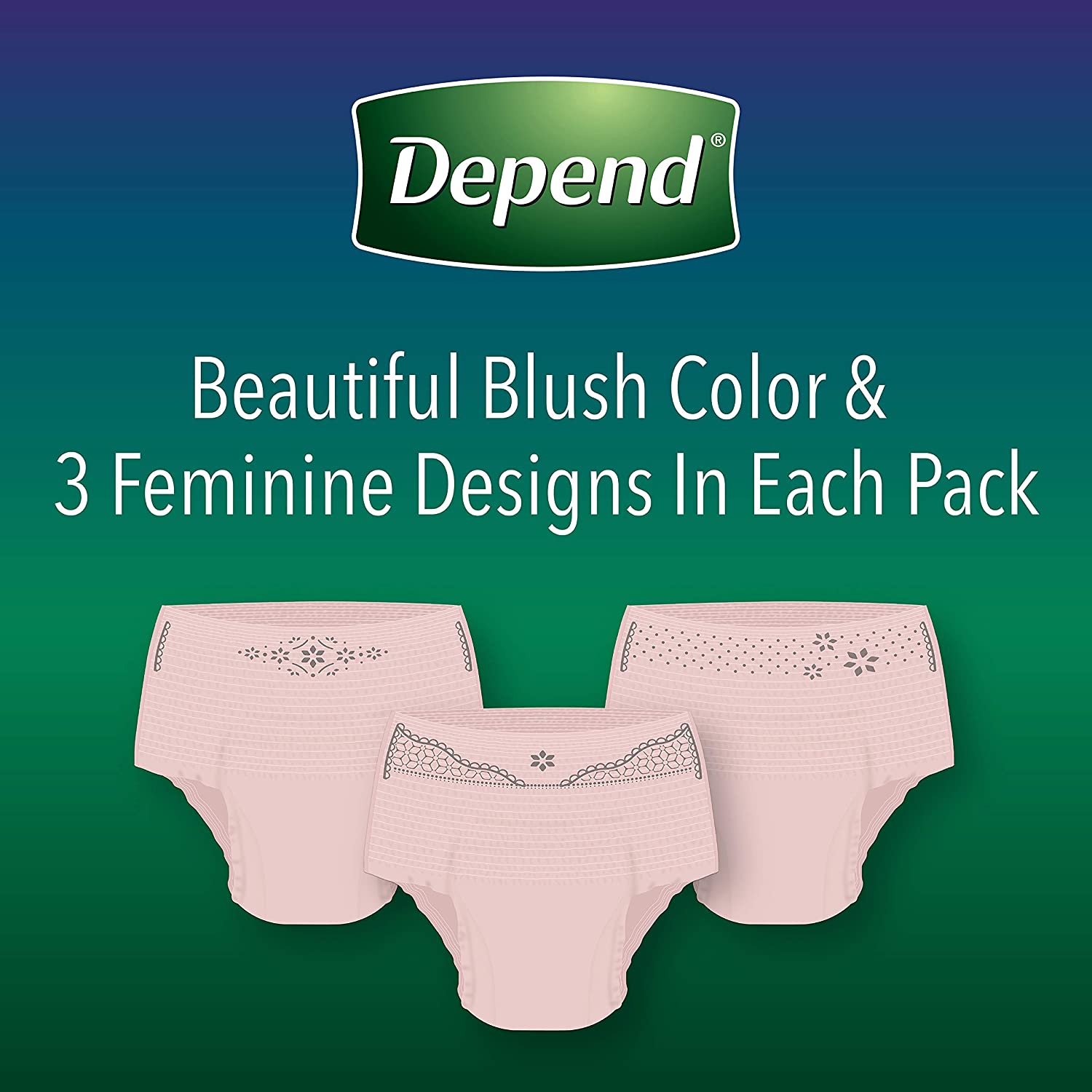 Depend® Night Defense® Underwear for Women - Overnight, Large, 56 Count