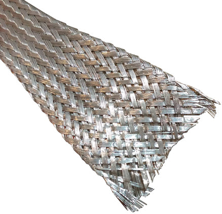 AC/DC Tinned Copper Ground Braid, 1/4 in x 15 ft