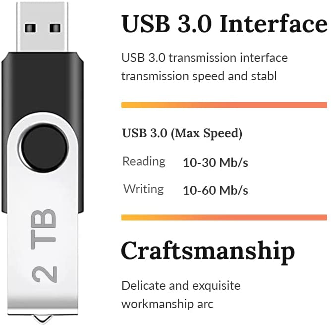 ASEER USB 3.0 Flash Drive, 2TB