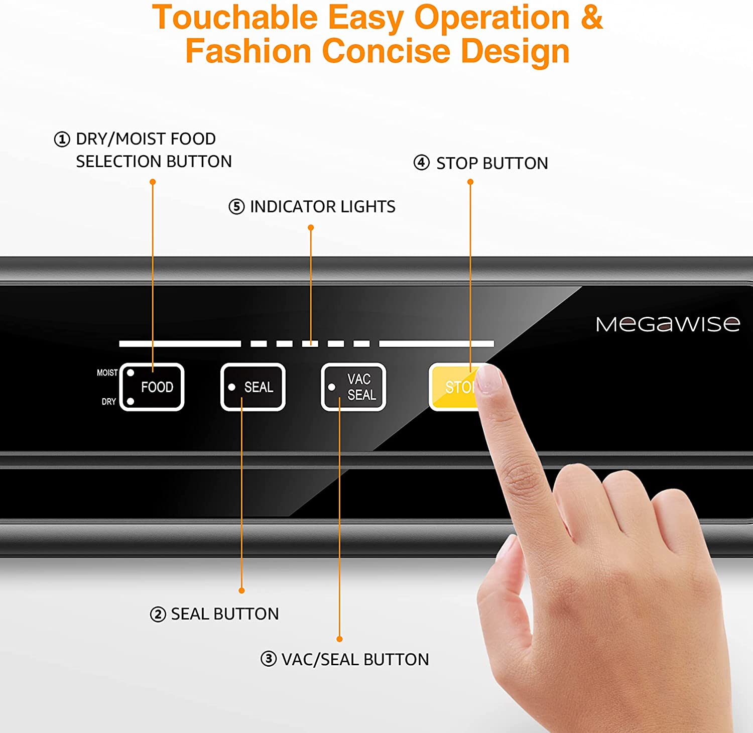 MEGAWISE 80kPa Vacuum Sealer