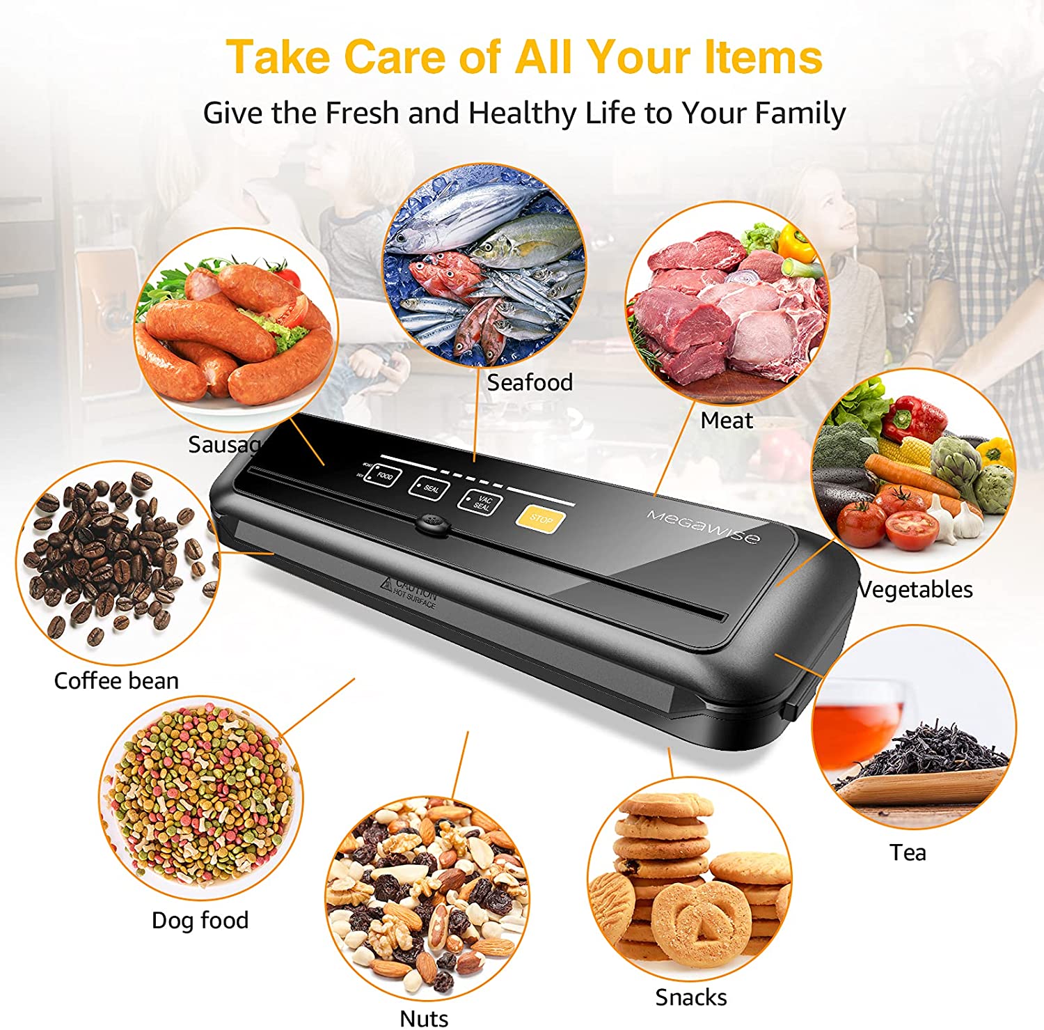 MEGAWISE 80kPa Vacuum Sealer