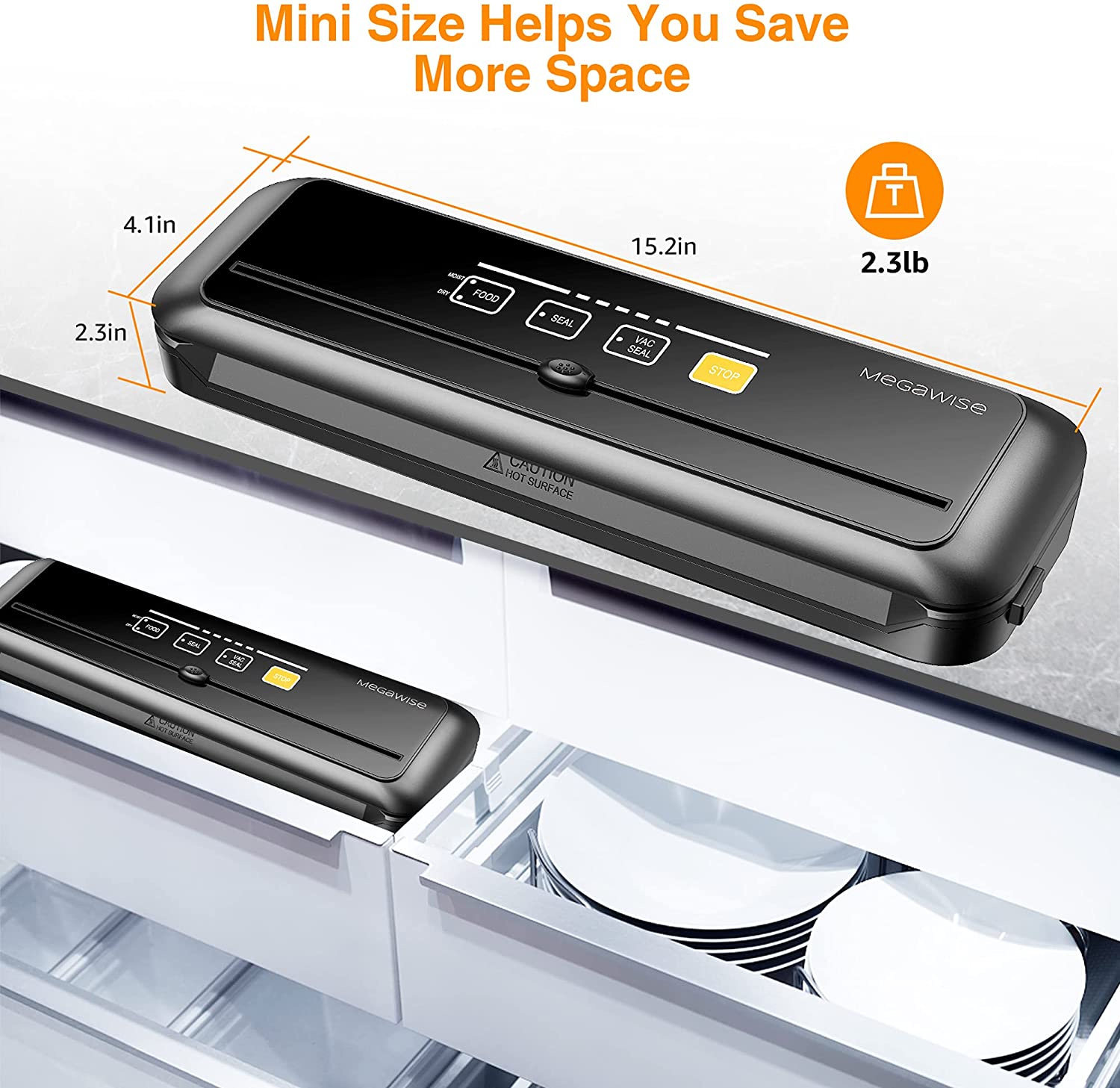 MEGAWISE 80kPa Vacuum Sealer