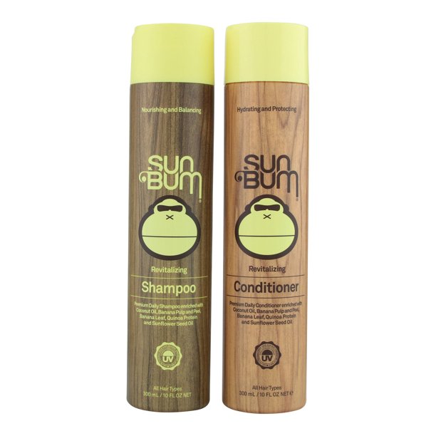 SunBum® Revitalizing Shampoo & Conditioner, set 2 pcs of 300 ml /10 fl oz