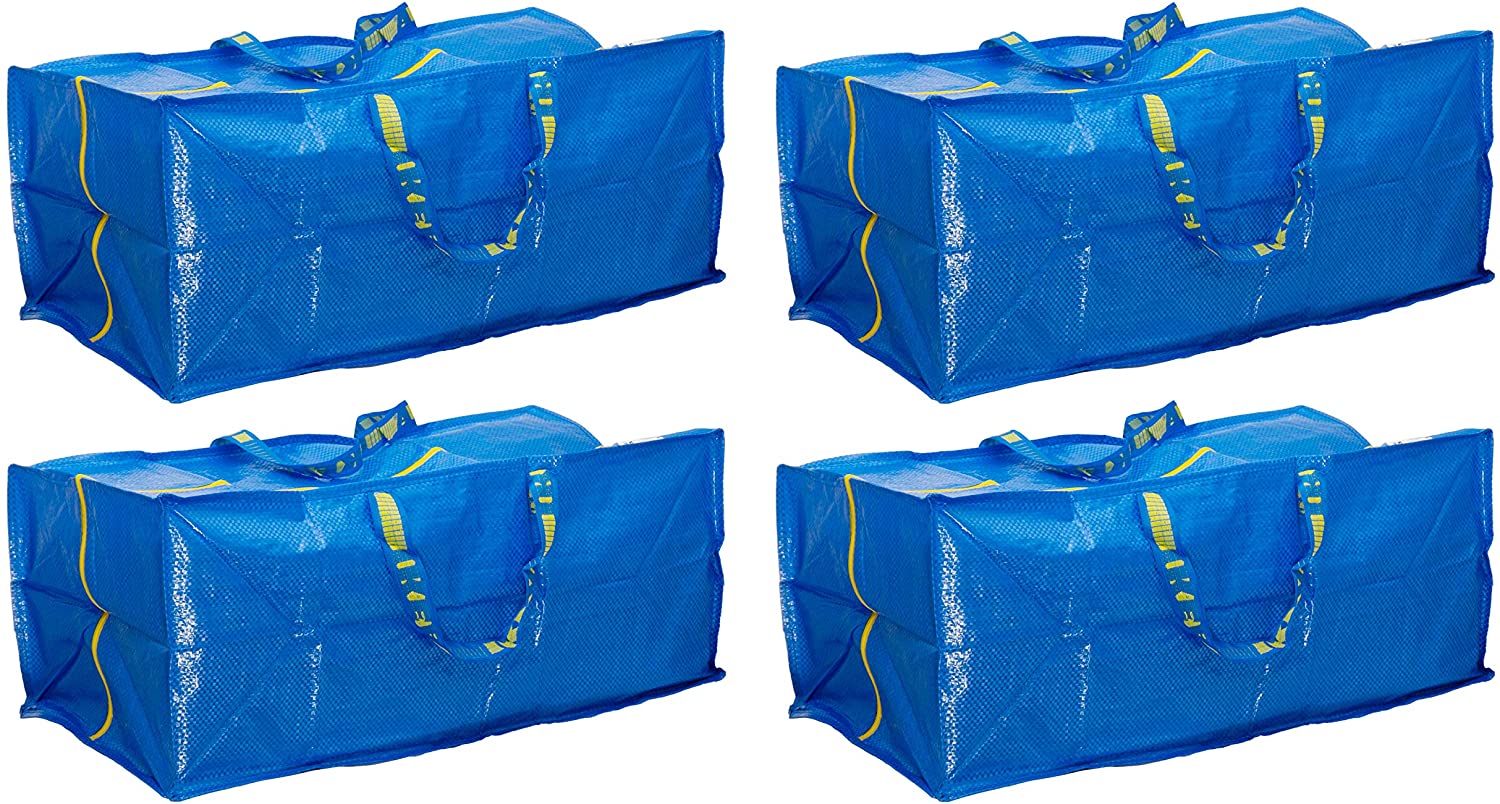 IKEA® 901.491.48 FRAKTA Storage Bag for Cart, blue 20 gallon, 4-Pack