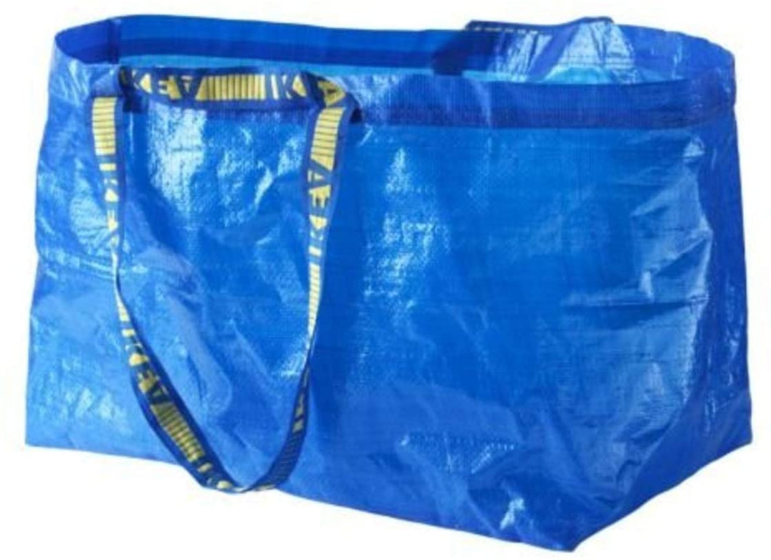 IKEA® 172.283.40 FRAKTA Shopping Bag, Large, blue 19 gallon