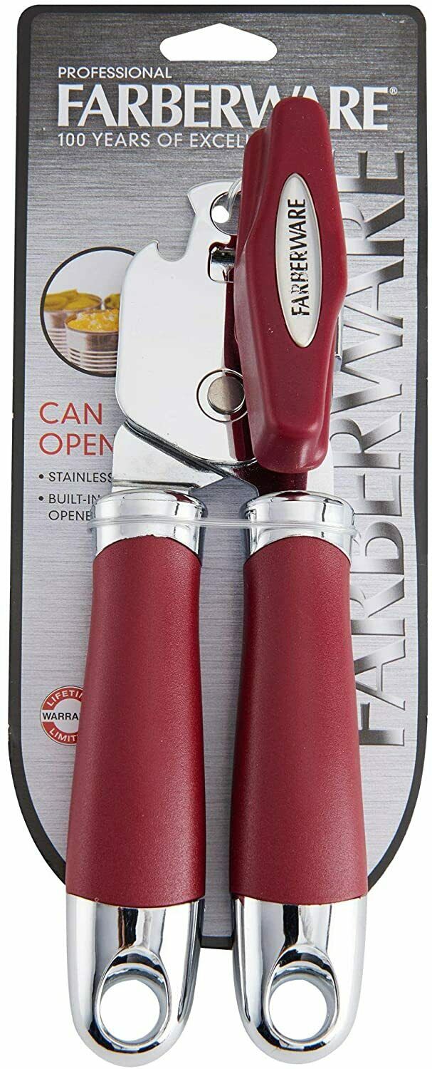 FARBERWARE® 5081743 Professional 2 Stainless Steel Can Opener, Red