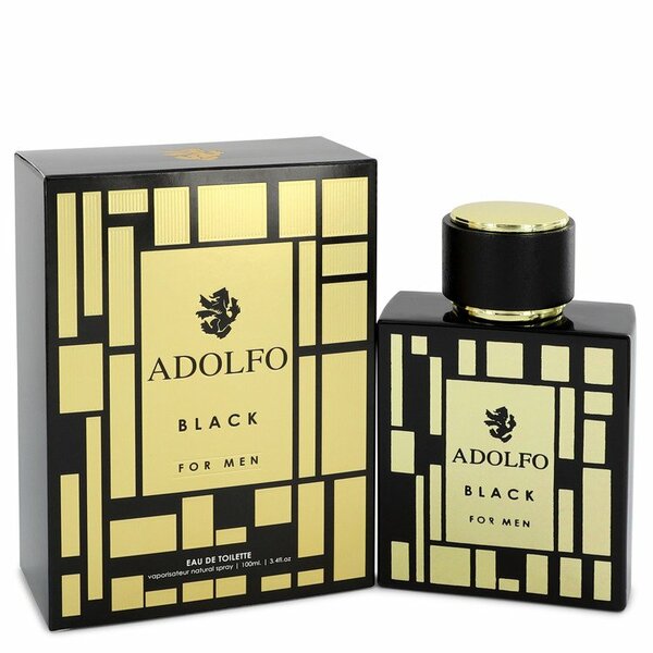 Adolfo Black Eau De Toilette Spray 3.4 Oz For Men