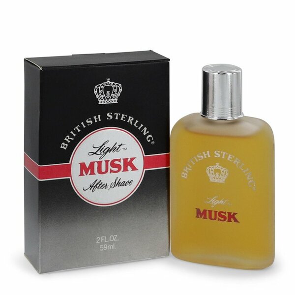 British Sterling Light Musk After Shave 2 Oz For Men