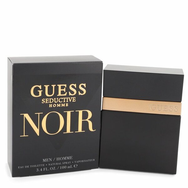 Guess Seductive Homme Noir Eau De Toilette Spray 3.4 Oz For Men