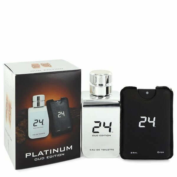 24 Platinum Oud Edition Eau De Toilette Concentree Spray  + 0.8 Oz {pocket Spray (unisex) 3.4 Oz For Men