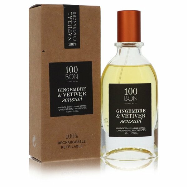 100 Bon Gingembre & Vetiver Sensuel Concentree De Parfum Spray (unisex Refillable) 1.7 Oz For Men