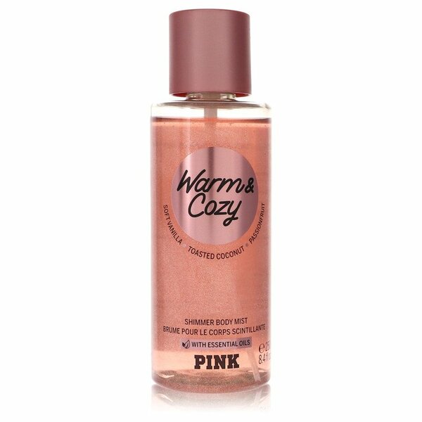 Pink Warm And Cozy Shimmer Body Mist 8.4 Oz For Women