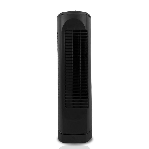 Optimus 17 in. Desktop Ultra Slim Oscillating Tower Fan-Black