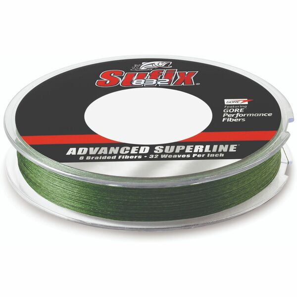 Sufix Advanced Superline 832 Braid 30 lb LowVis Green 300 yd