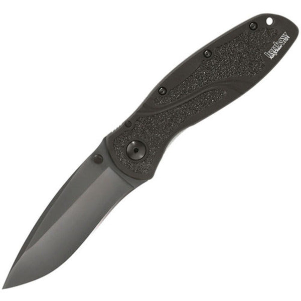 Kershaw Blur Assisted 3.38 in Black Plain Black Aluminum