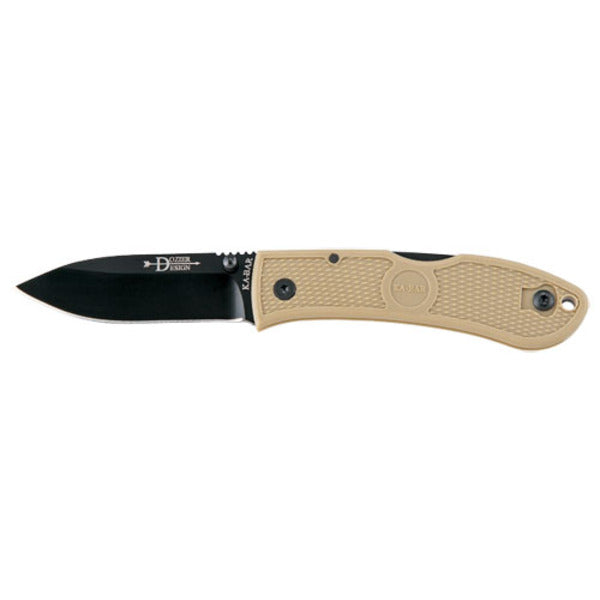 KA-BAR Dozier Folder 3.0 in Black Blade Coyote Zytel Handle