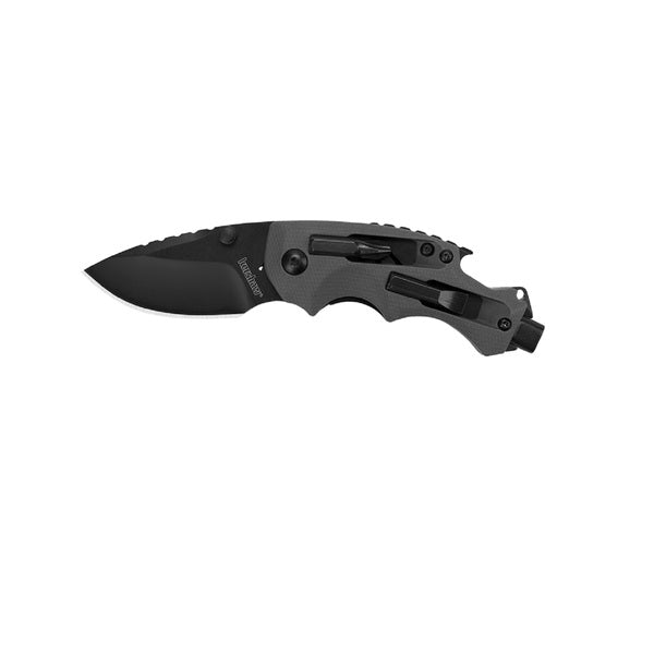 Kershaw Shuffle DIY Folder 2.375 inch Black Plain Gray GFN